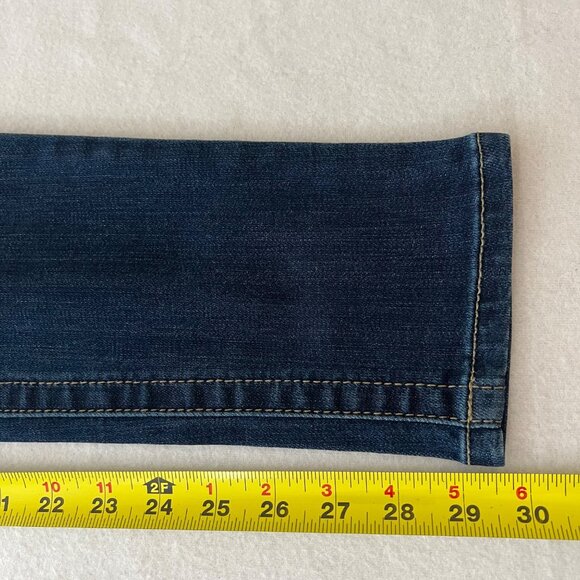 Seven7 Women's Tummyless High Rise Skinny Jeans Sz 4 Dark Wash Cotton Blend NWOT - Picture 8 of 10